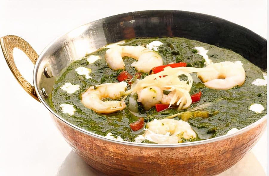 78. Shrimp Saag - Masala Bites Indian Restaurant